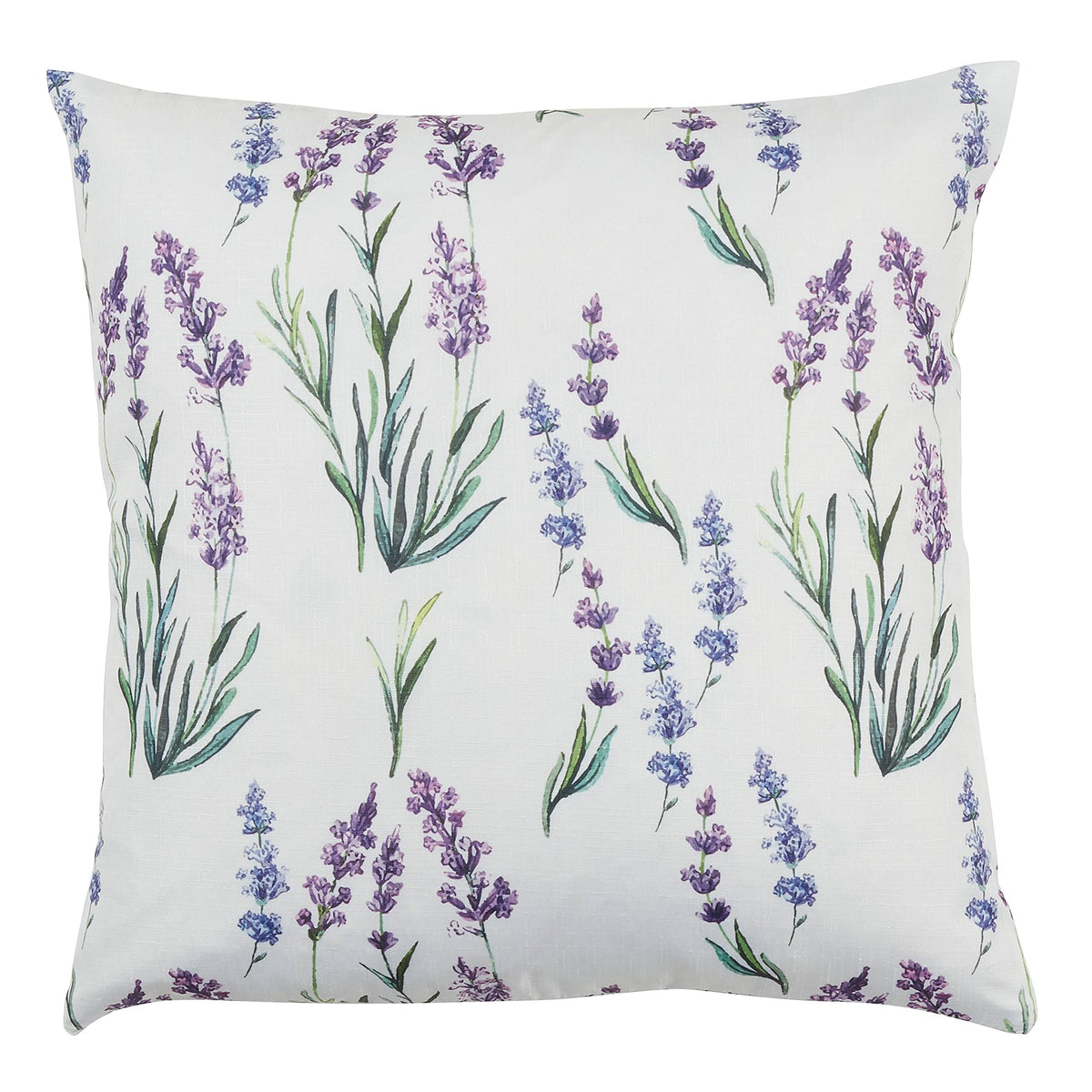 Lavender Print Throw Pillow 18" W x 18"L
