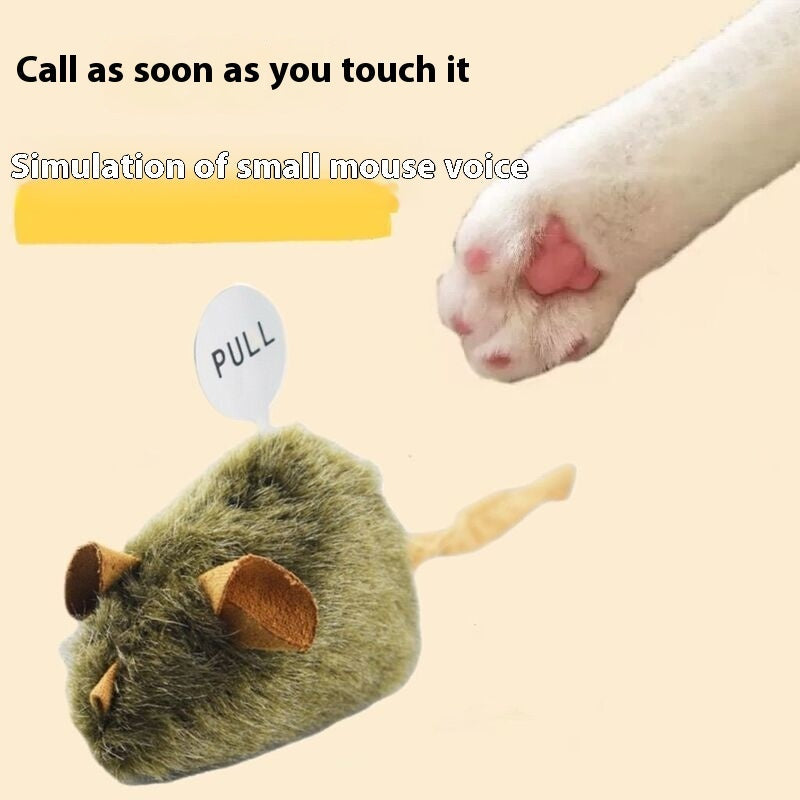 Little Mouse Cat Toy With Sound
