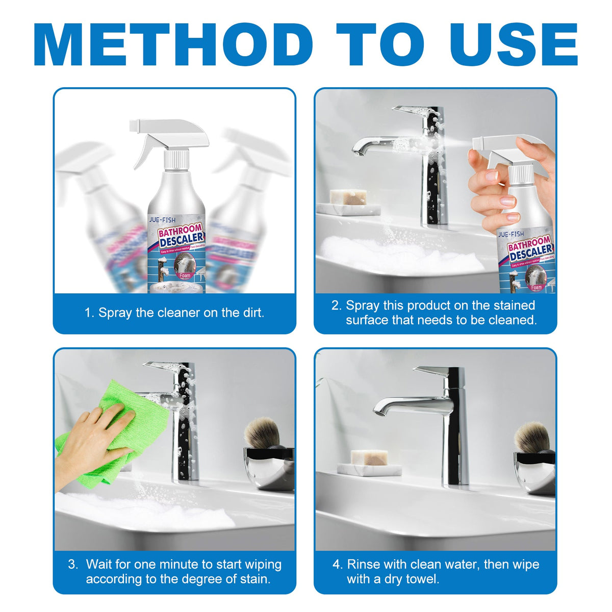 Sink/Faucet/Glass/Tile Descaler