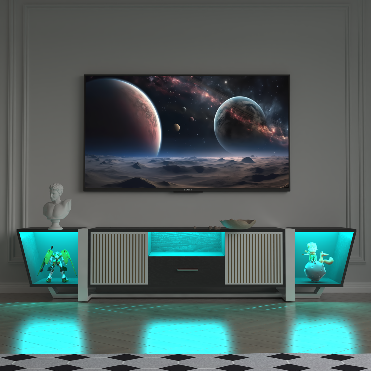 TV console cabinet w/Light