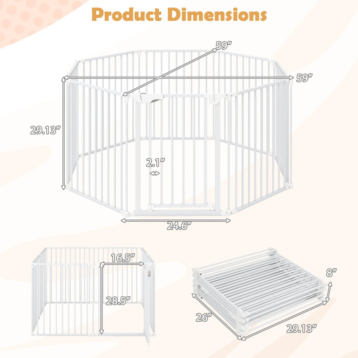 Adjustable Baby/Pet Safety Fence
