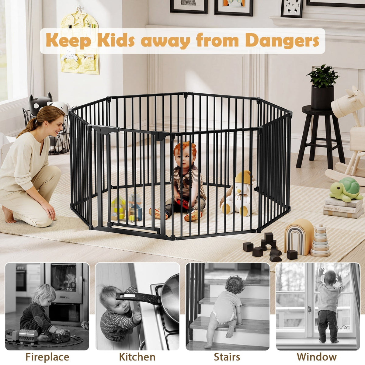Adjustable Baby/Pet Safety Fence