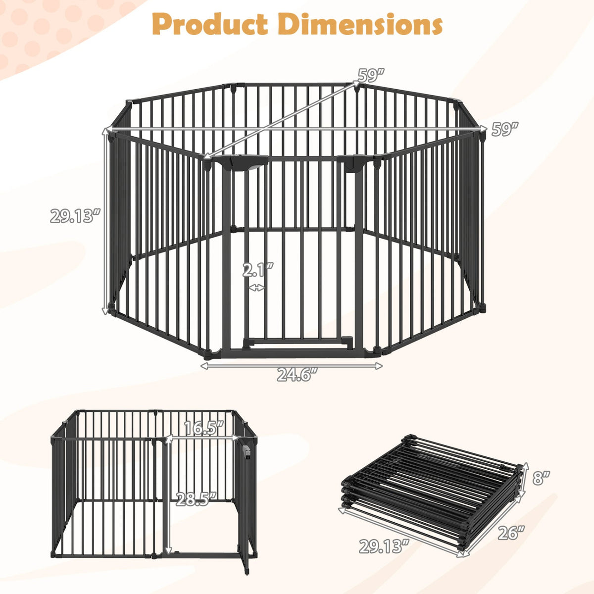 Adjustable Baby/Pet Safety Fence