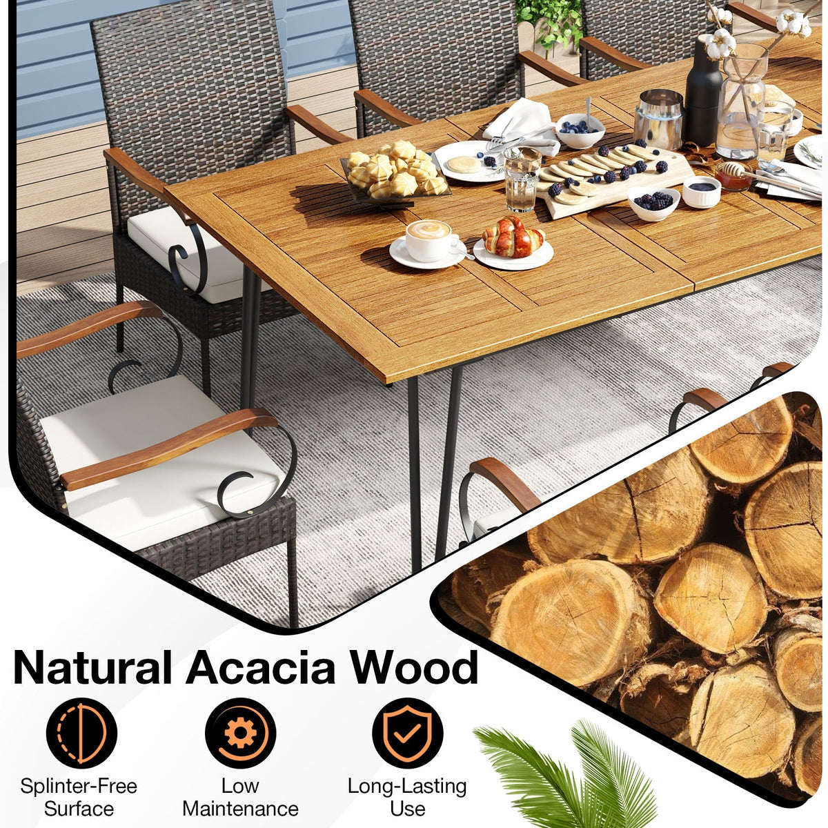 9 Pc. Patio Dining Set