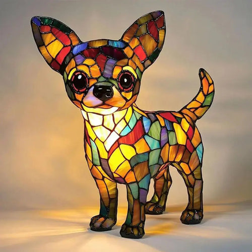 Animal resin LED night light lamp