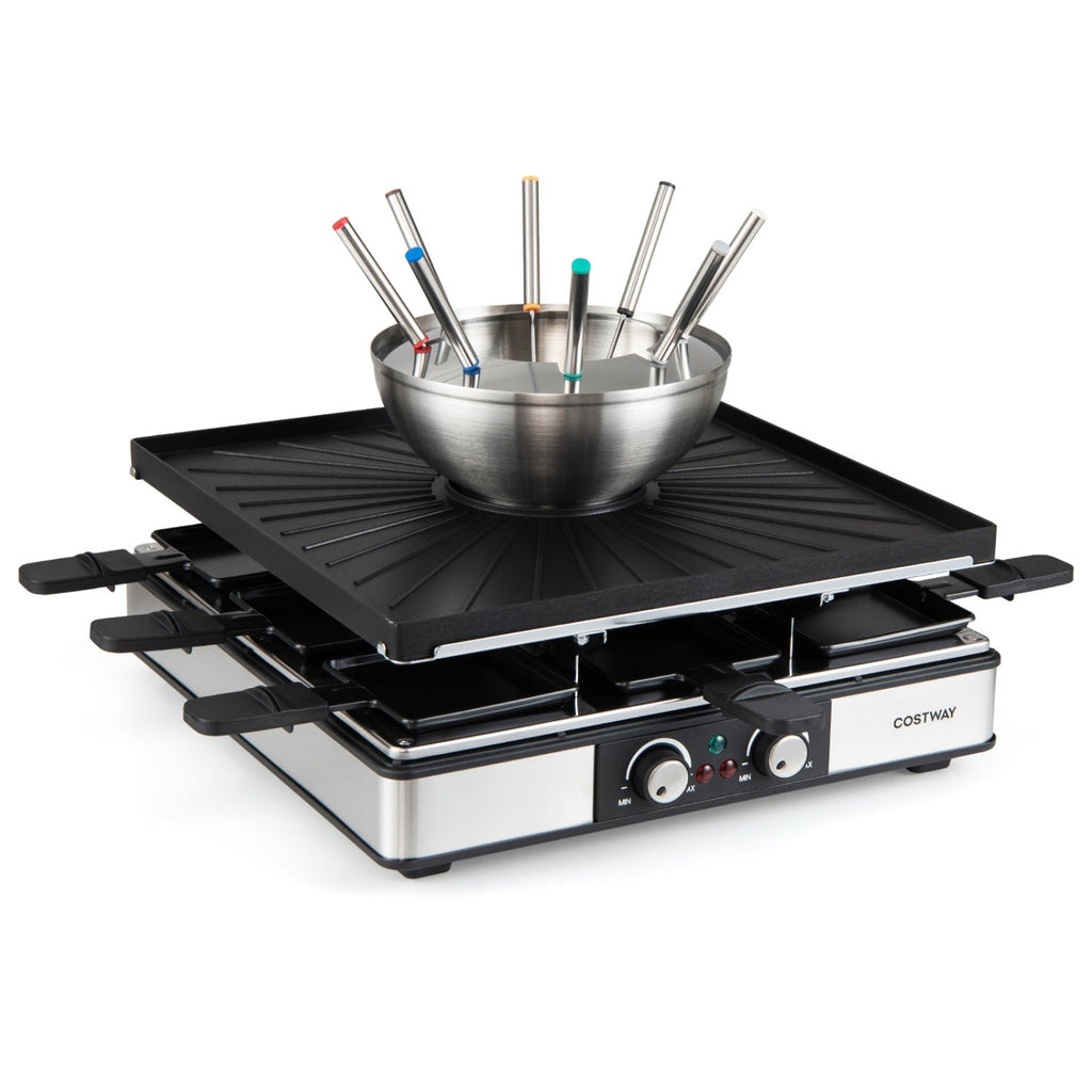 Grill/Fondue Pot For 8 People
