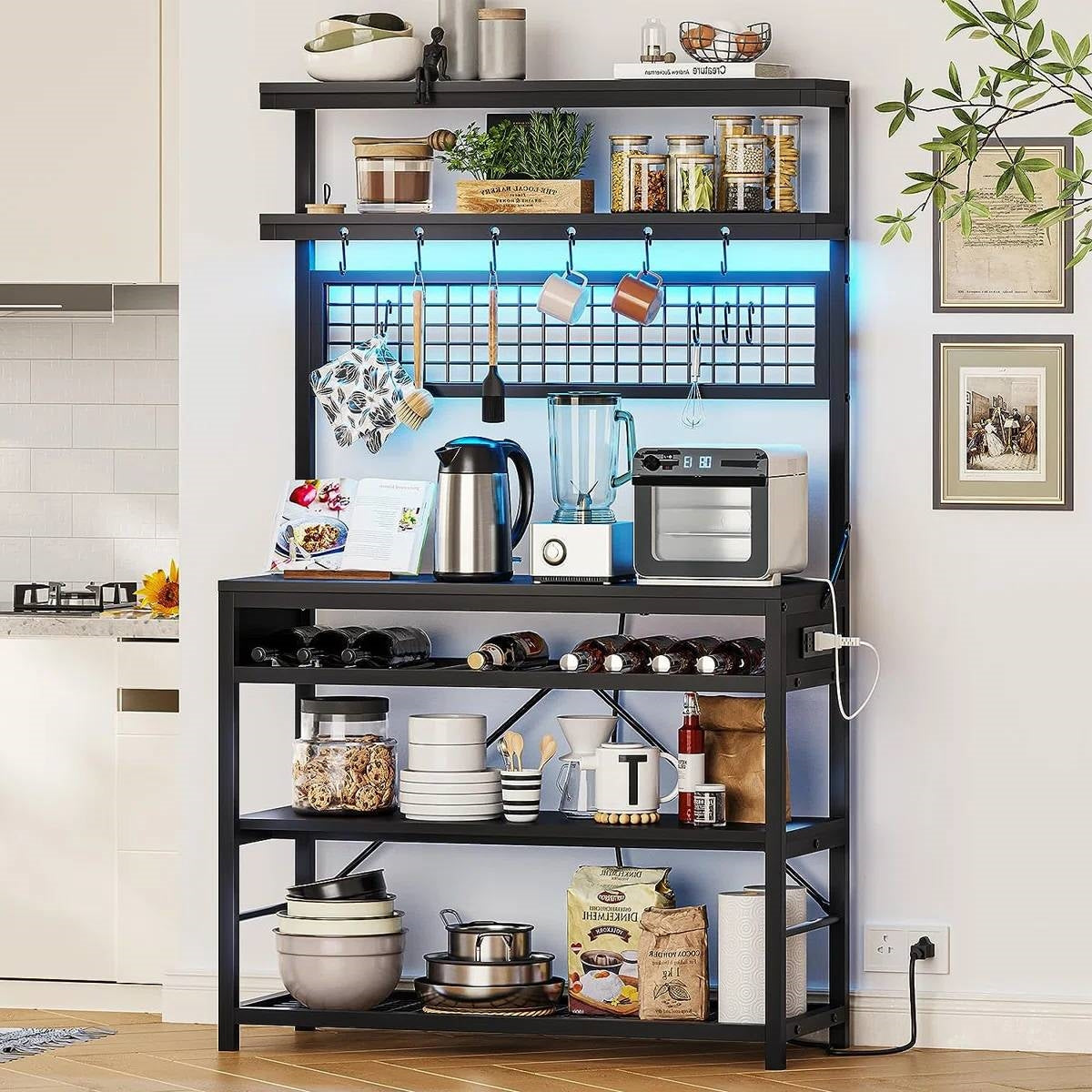 Lighted Kitchen Baker's Rack
