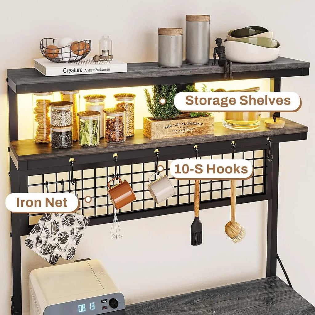 Lighted Kitchen Baker's Rack