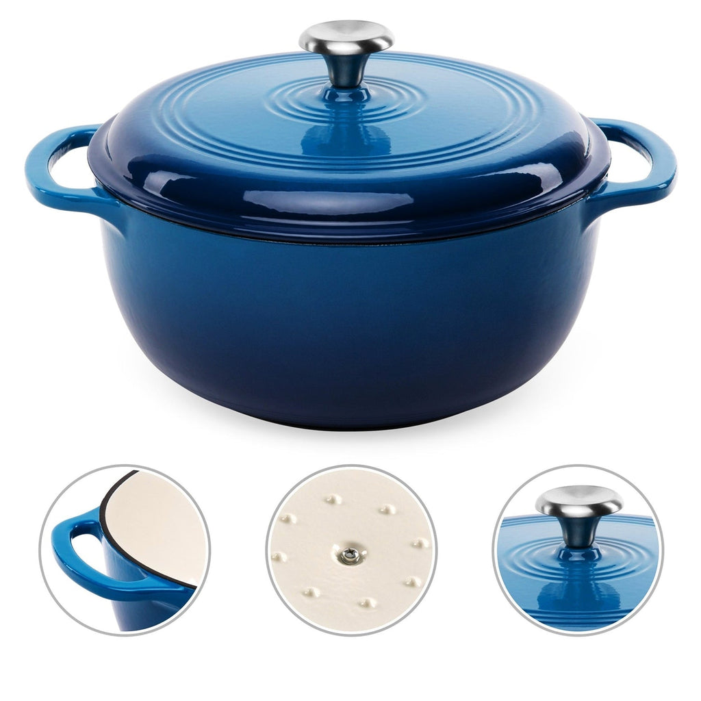 6 Quart Blue Dutch Oven
