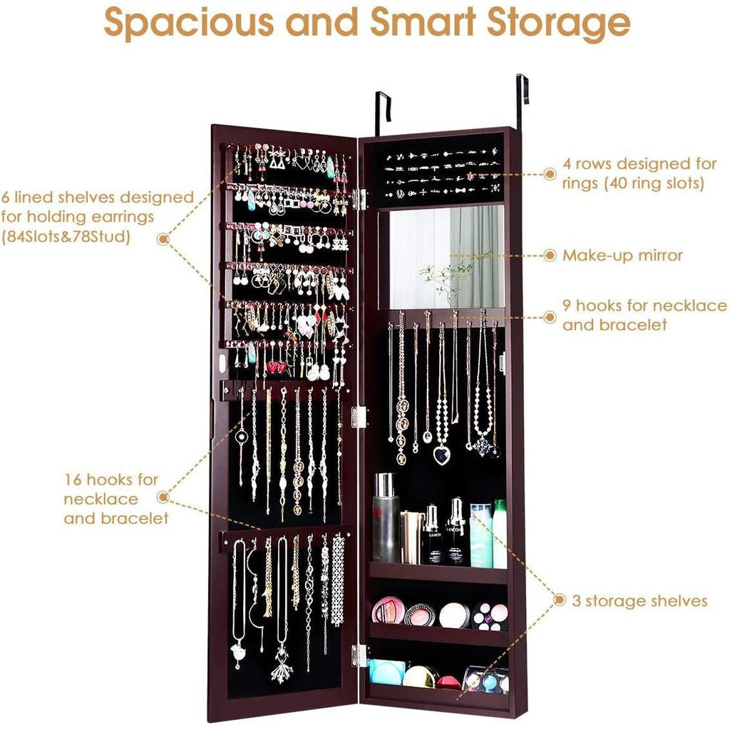 Jewelry Box In Hanging Mirror