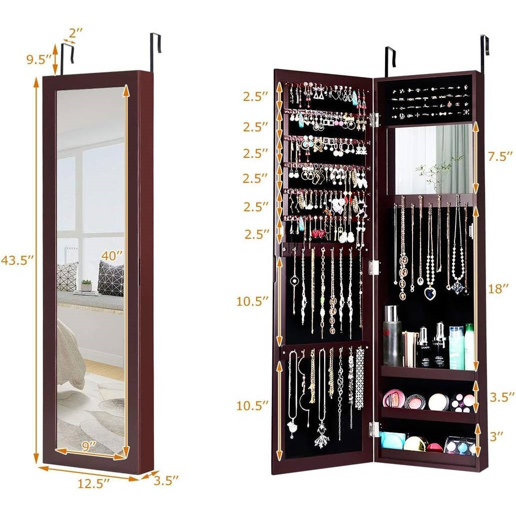 Jewelry Box In Hanging Mirror