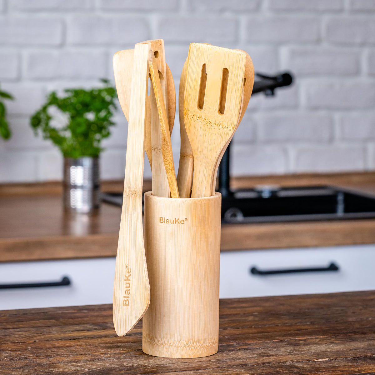 Bamboo Utensils Set 8-Pack