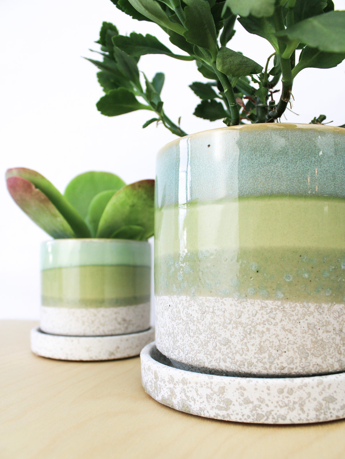 Ceramic Plant Pot + Saucer
