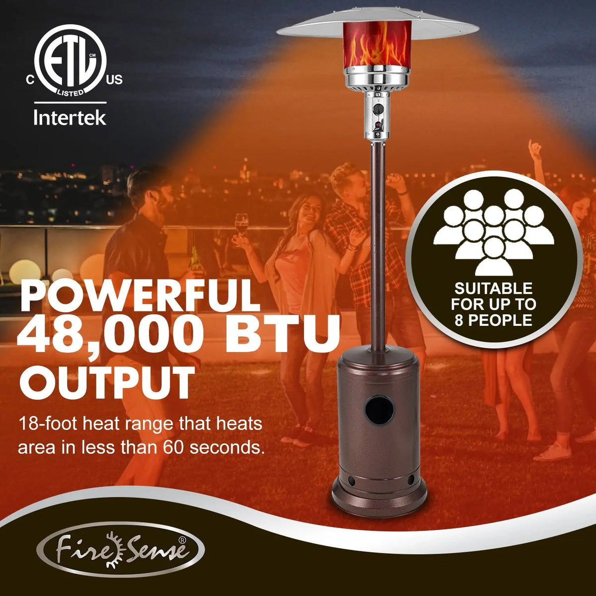 Commercial Patio Heater-Chestnut