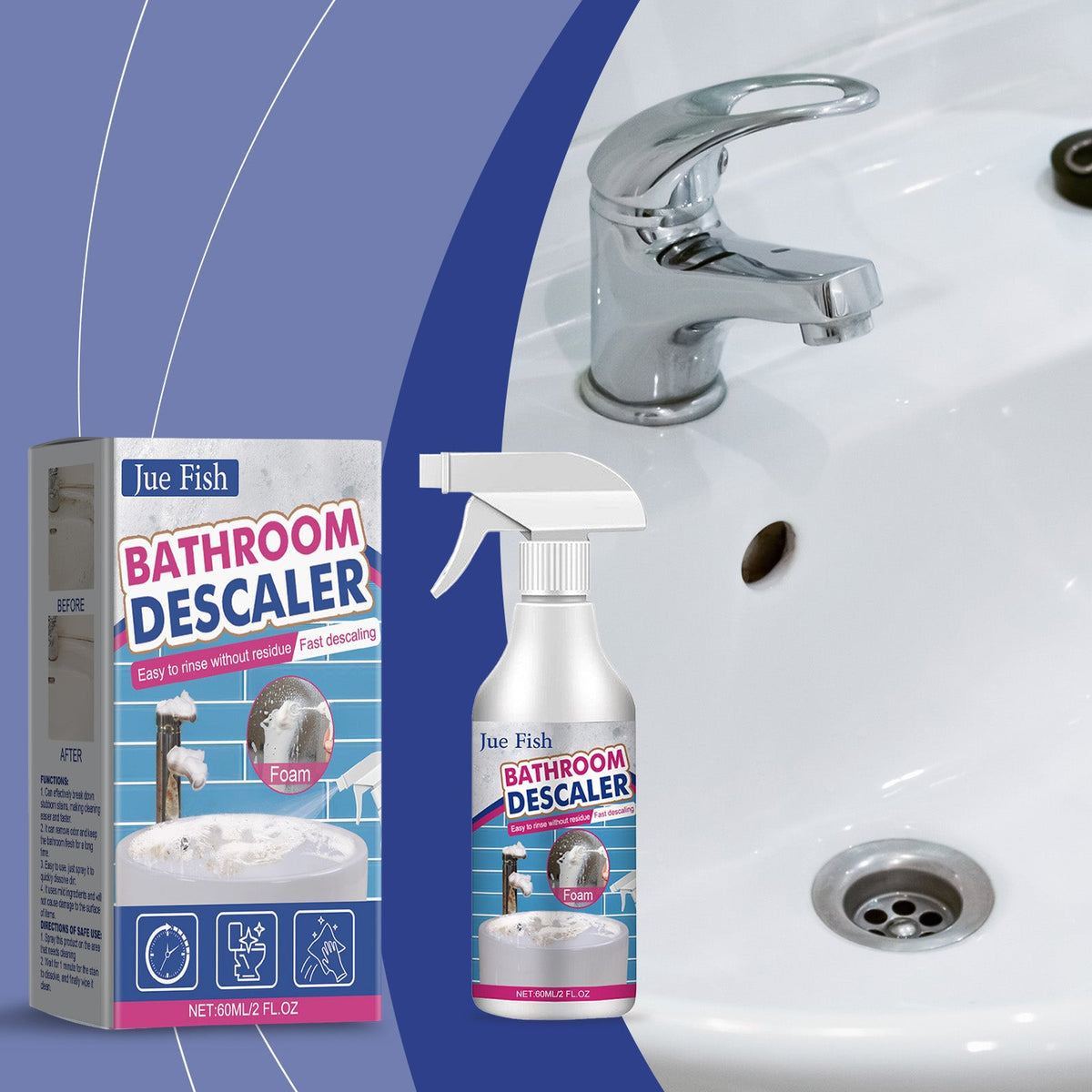 Sink/Faucet/Glass/Tile Descaler