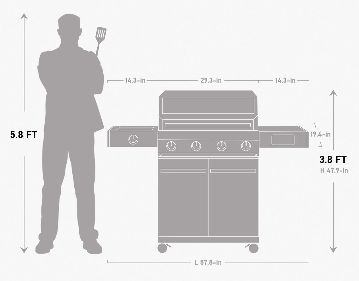 Smart Stainless Gas Grill