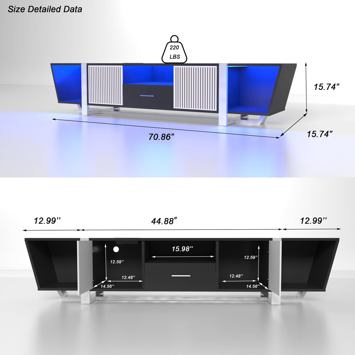 TV console cabinet w/Light