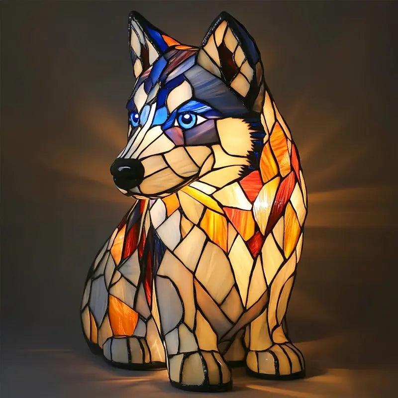 Animal resin LED night light lamp