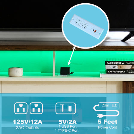 Up To 75" LED TV with Outlet