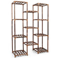 11-tier Wood Patio Plant Stand