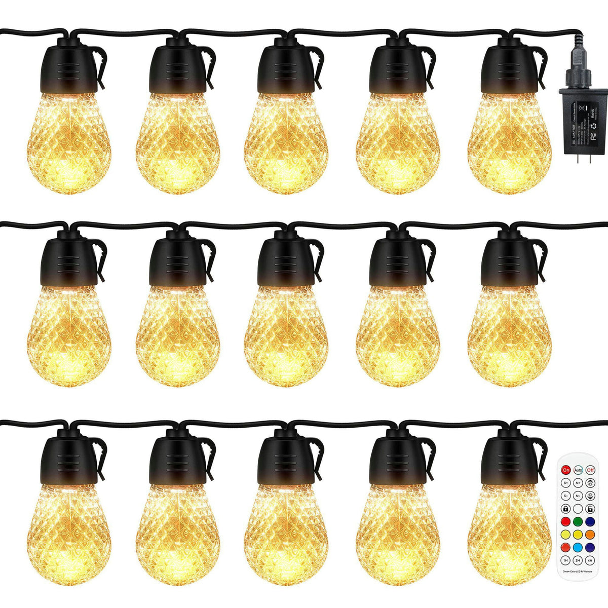 Dimmable Outdoor String Lights