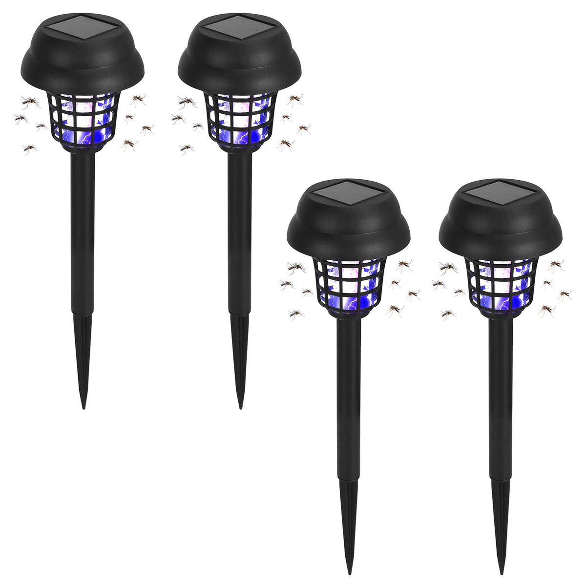 4 Pack Solar Garden Bug Zapper