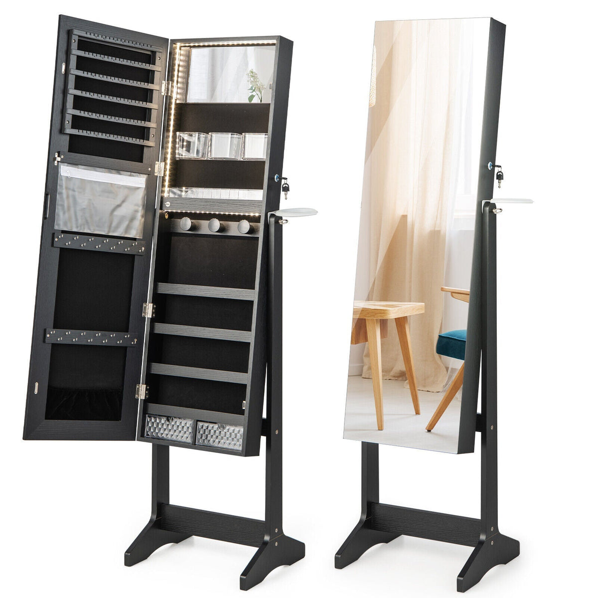 Jewelry Cabinet/Mirror Stand