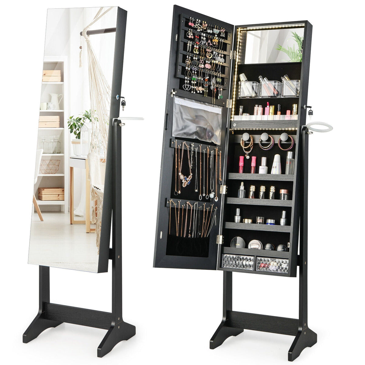 Jewelry Cabinet/Mirror Stand
