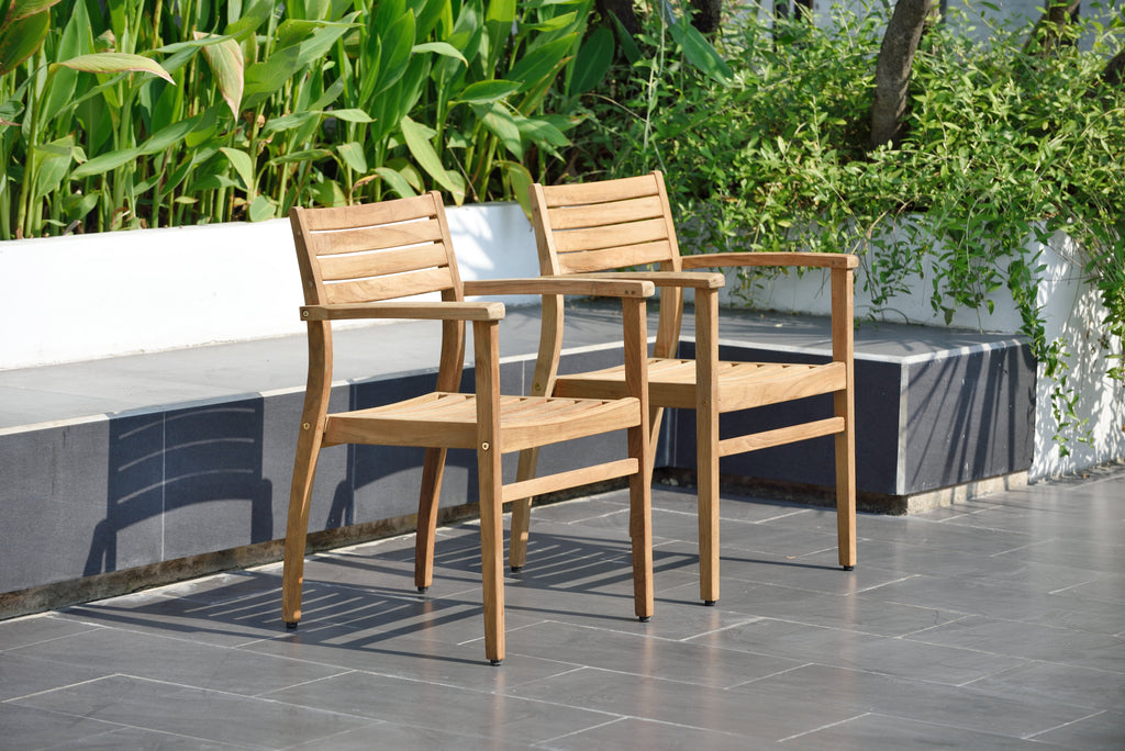 Teak Extendable Table Set