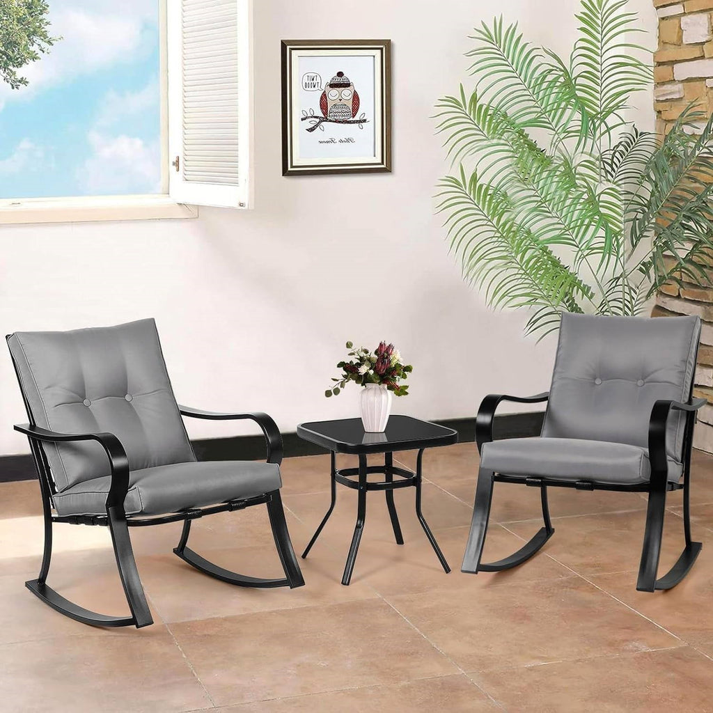 Patio Rocking Chair/Table Set