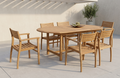 Teak Extendable Table Set