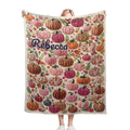 Custom Fall Fleece Throw
