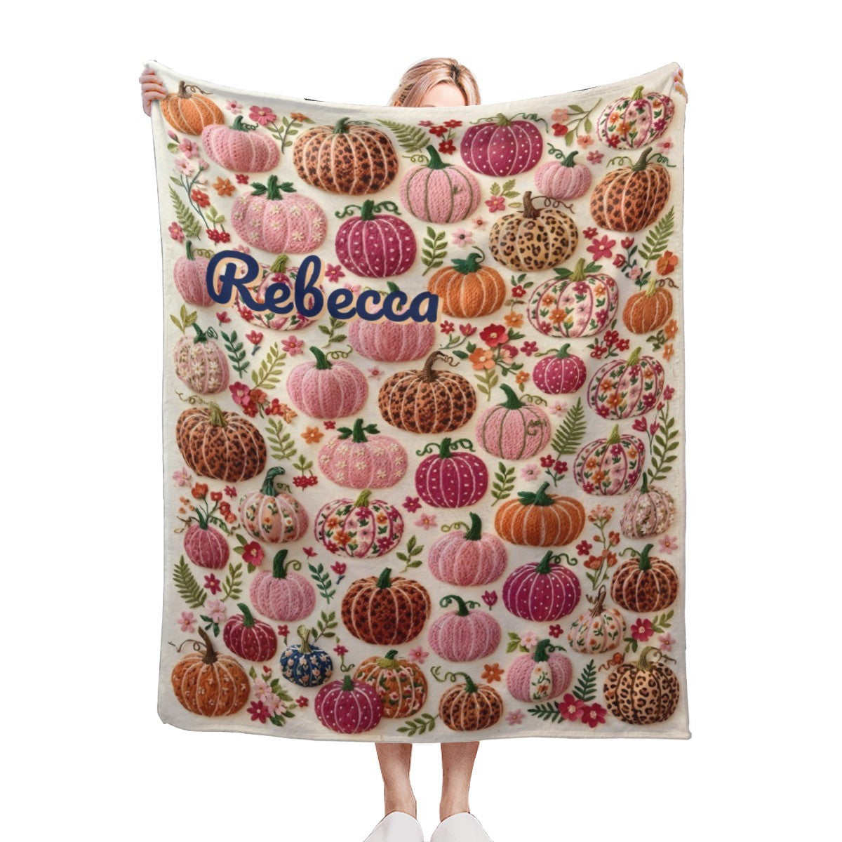 Custom Fall Fleece Throw