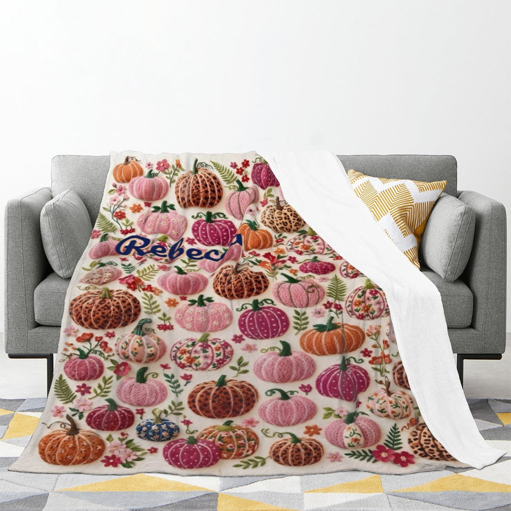 Custom Fall Fleece Throw