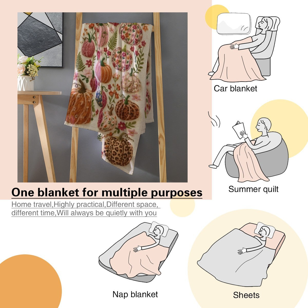Custom Fall Fleece Throw