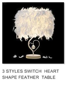 Feather Crystal Table Lamp