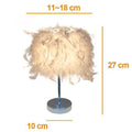 Feather Crystal Table Lamp