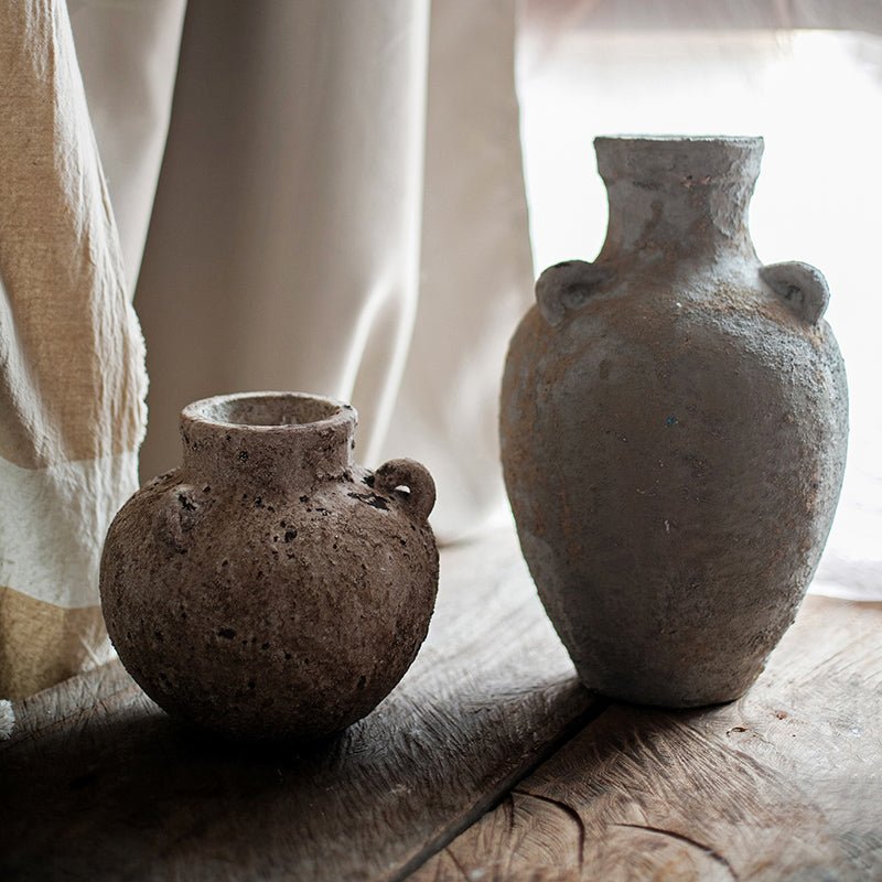 Stoneware Vase For Dried Flowers