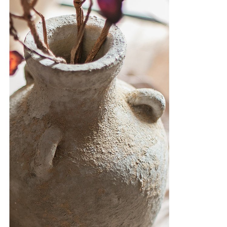 Stoneware Vase For Dried Flowers