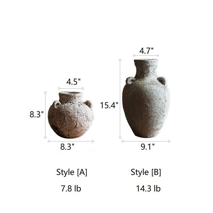 Stoneware Vase For Dried Flowers