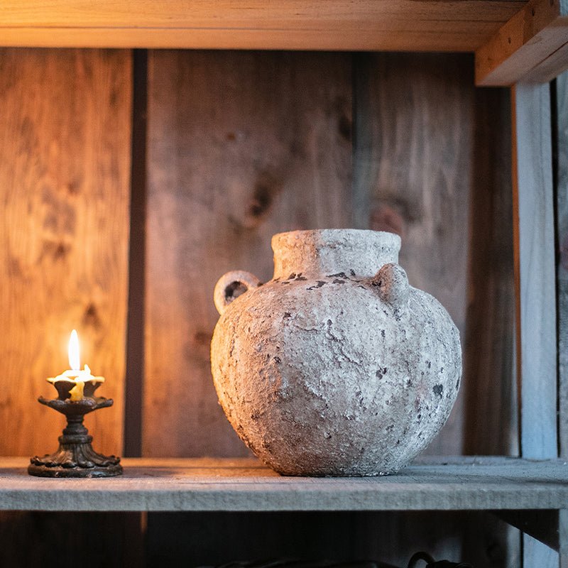 Stoneware Vase For Dried Flowers