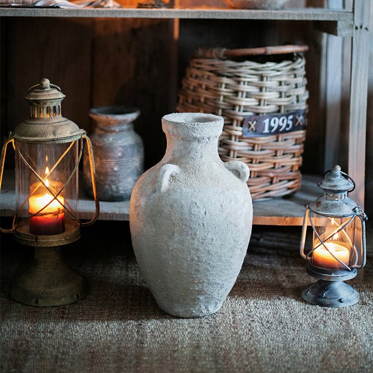 Stoneware Vase For Dried Flowers