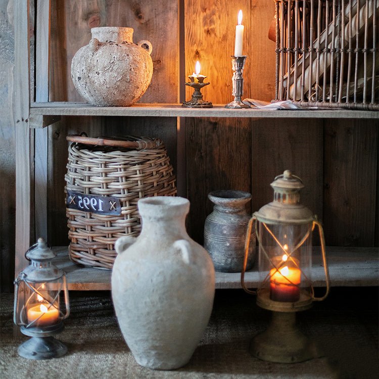 Stoneware Vase For Dried Flowers