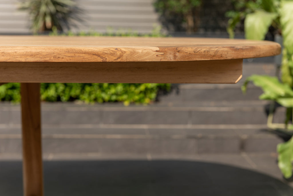 Teak Extendable Table Set