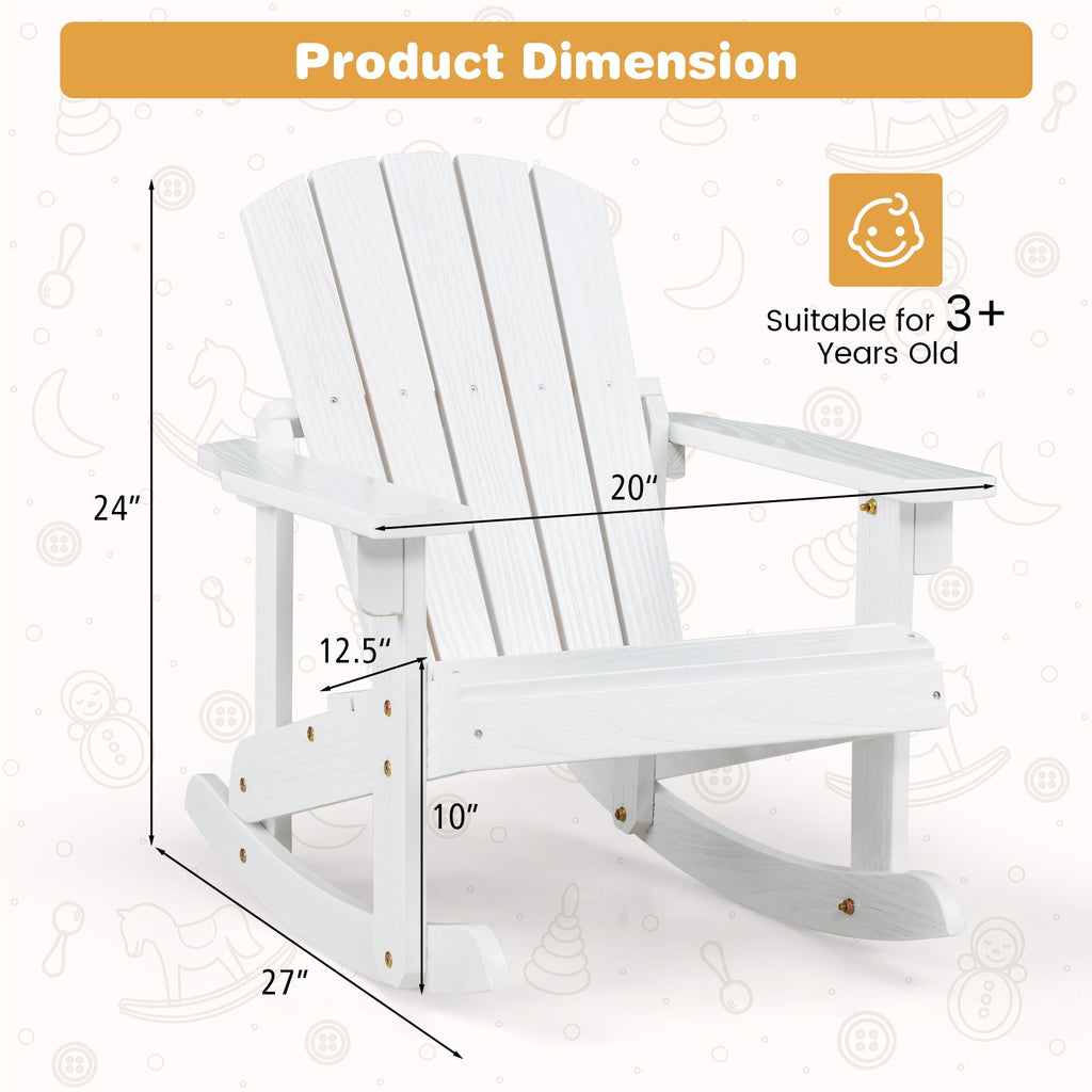 Kid Adirondack Rocking Chair