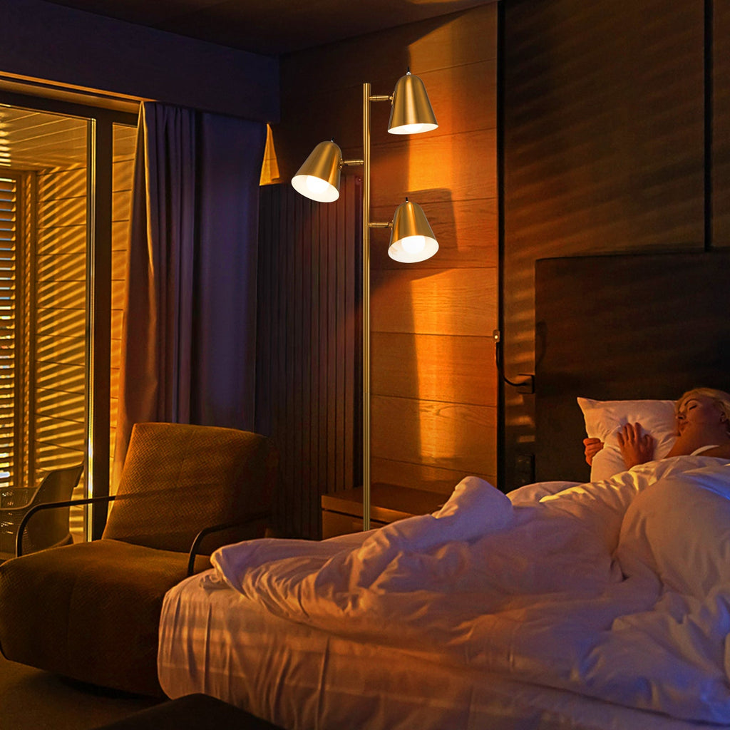 64" 3-Light Floor Lamp