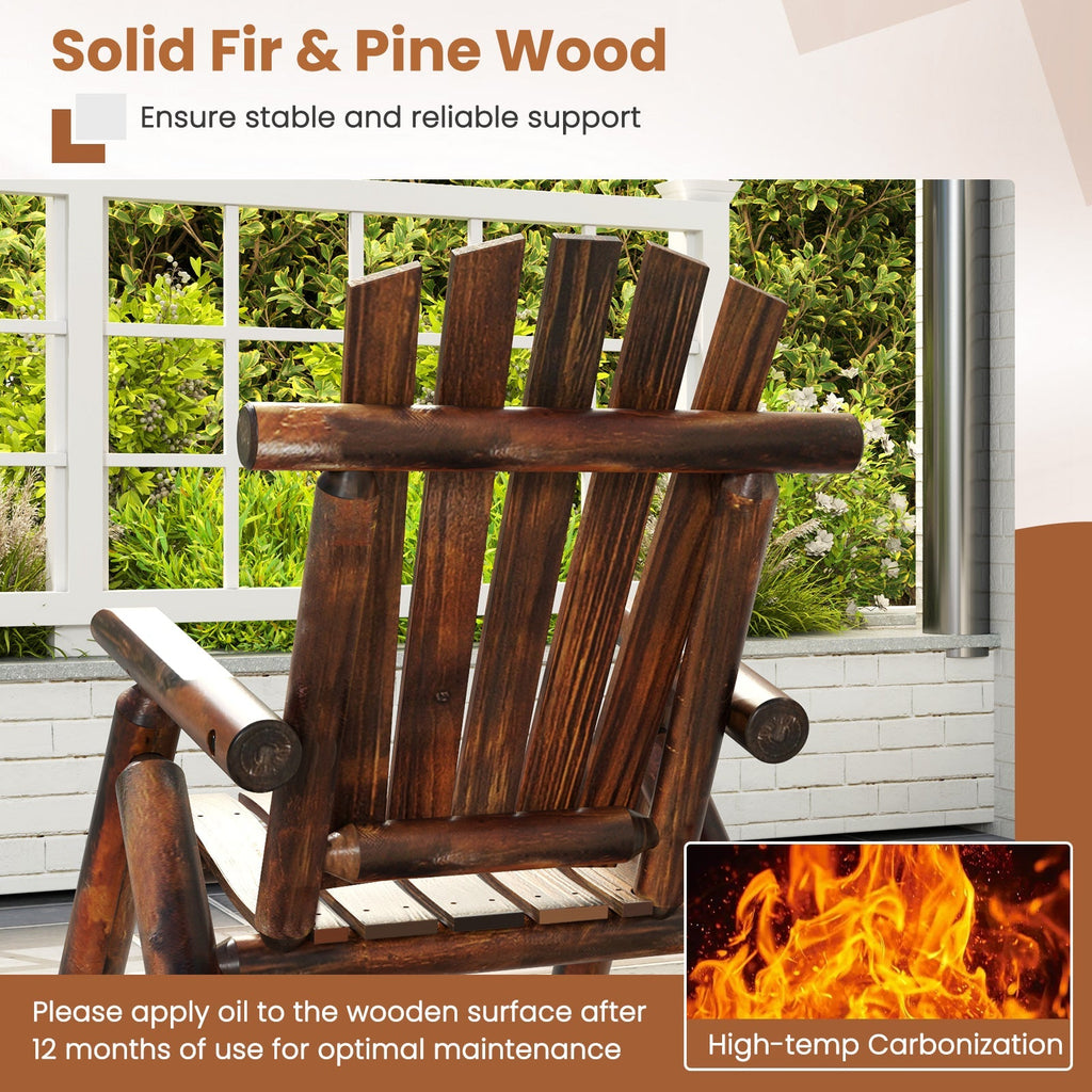 Wood Patio Rocking Chair