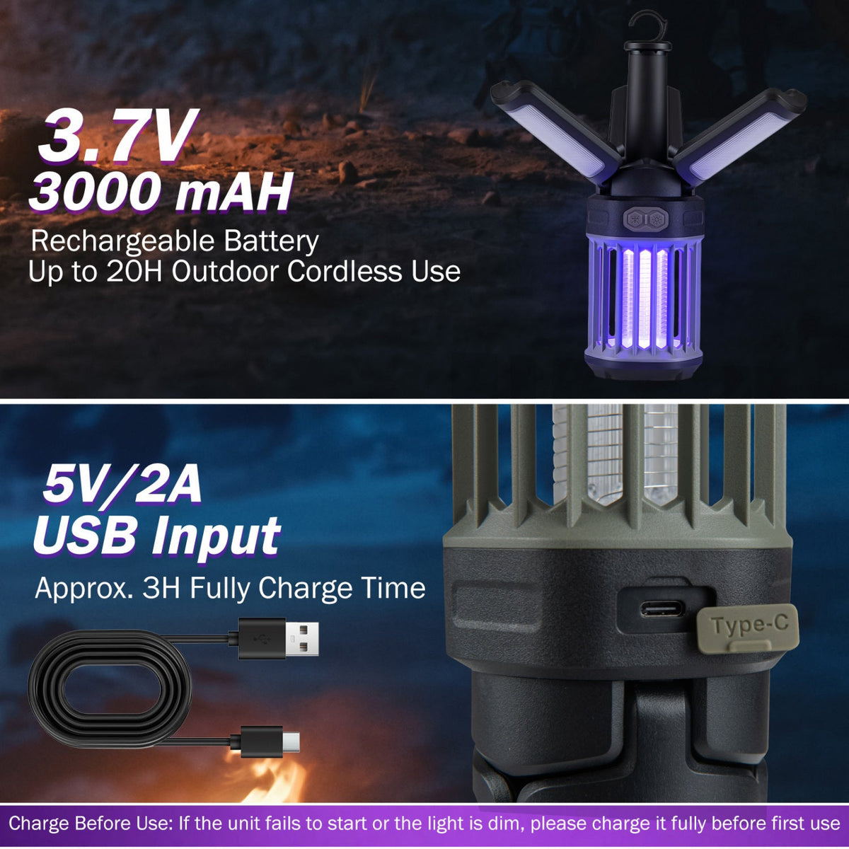 Recharge Hanging Bug Zapper