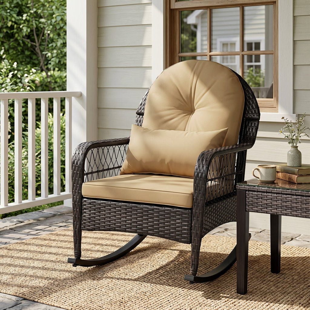 Outdoor Wicker Rocking Chair