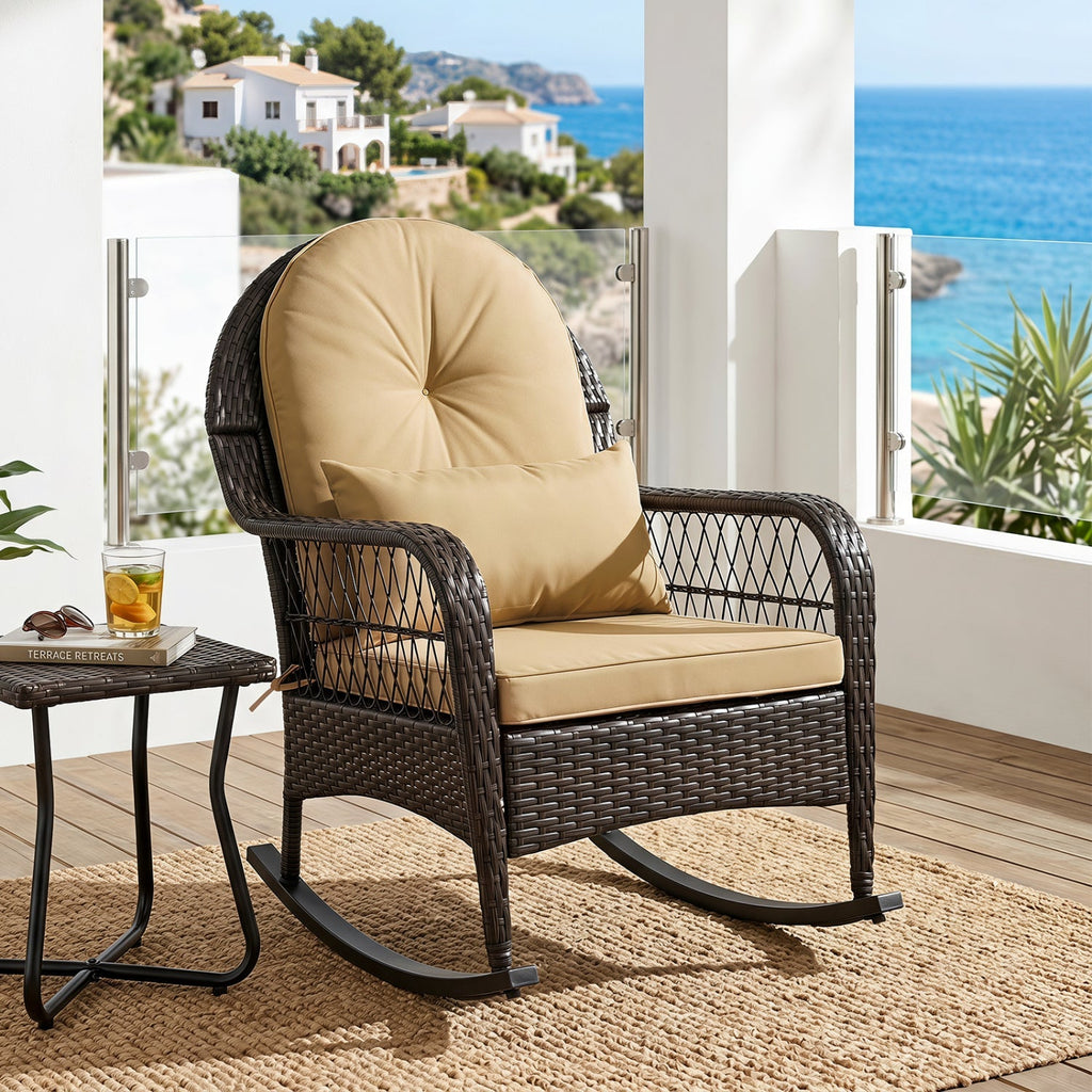 Outdoor Wicker Rocking Chair
